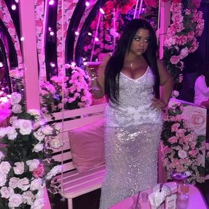 Beautiful white beaded dress